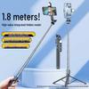 Bluetooth Selfie Stick & Tripod with Fill Light for Live Streaming and Photography
