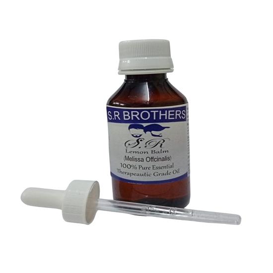 

S.R Brothers Lemon Balm (Melissa Officinalis) Pure & Natural Therapeutic Grade Essential Oil Plastic with Dropper 10ml