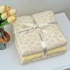 Class A Maternal and Infant Grade Cotton Bed 4pcs Set Cotton Double-layer Yarn Quilt Cover Bed Sheet 3pcs Set
