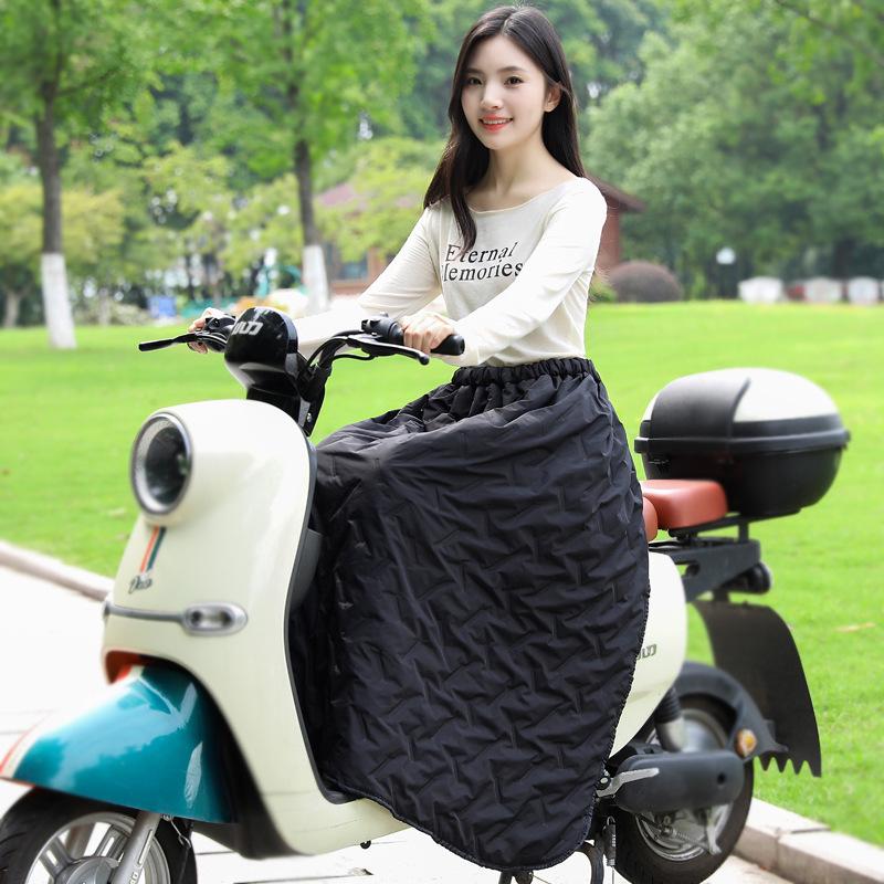 Electric Motorcycle Windshield Warm Knee Pads - Waterproof, Fleece-Lined, Unisex, Winter-Ready One Size