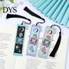 Mystery Themed Bookmark Tarot Card Bookmark, Stainless Steel Skeleton Pattern Page Marker, Thin Ultra-thin Metal Book Mark for Students Reading,