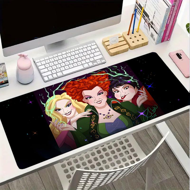 Witch Sisters In The Moonlight Mouse pad, Gaming Mouse Pad, keyboard pad, Desk Decor for computer notebook Fan Gift Birthday Gift