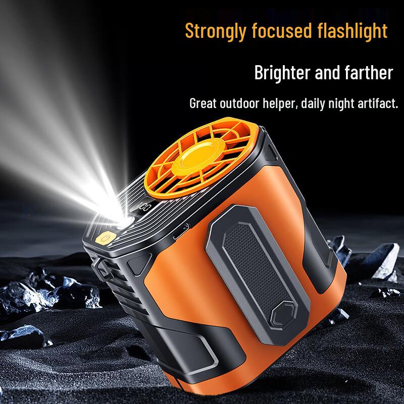 Jiaxiu Portable USB Rechargeable Waist Fan with Digital Display