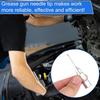 Grease Needle Nozzle Kit, 6 Pcs Grease Gun Needle Tips Dispenser Fitting Tool, Grease Injector Adapter Kit, Grease Needle Nozzle for Syringe Sealed