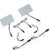 2pc 12V Car 48-LED Panel Light 7000K White Dome Map Interior Bulb Lamps