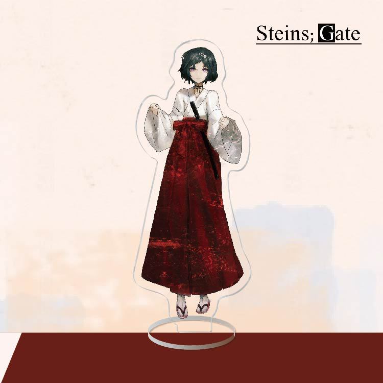 Anime Acrylic Stand Action Figure Toy Steins Gate PVC Acrylic Okabe Rintarou Desktop Stand Model Toy Gift