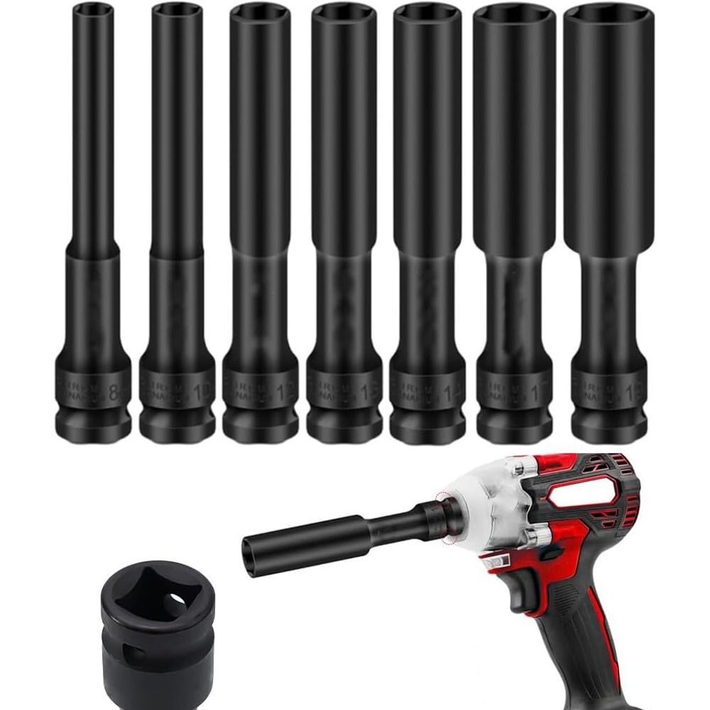 Wear Resistant Hex Socket Adapter Deep Socket Drive Socket Wrench Spanner Converter  Tire Removal