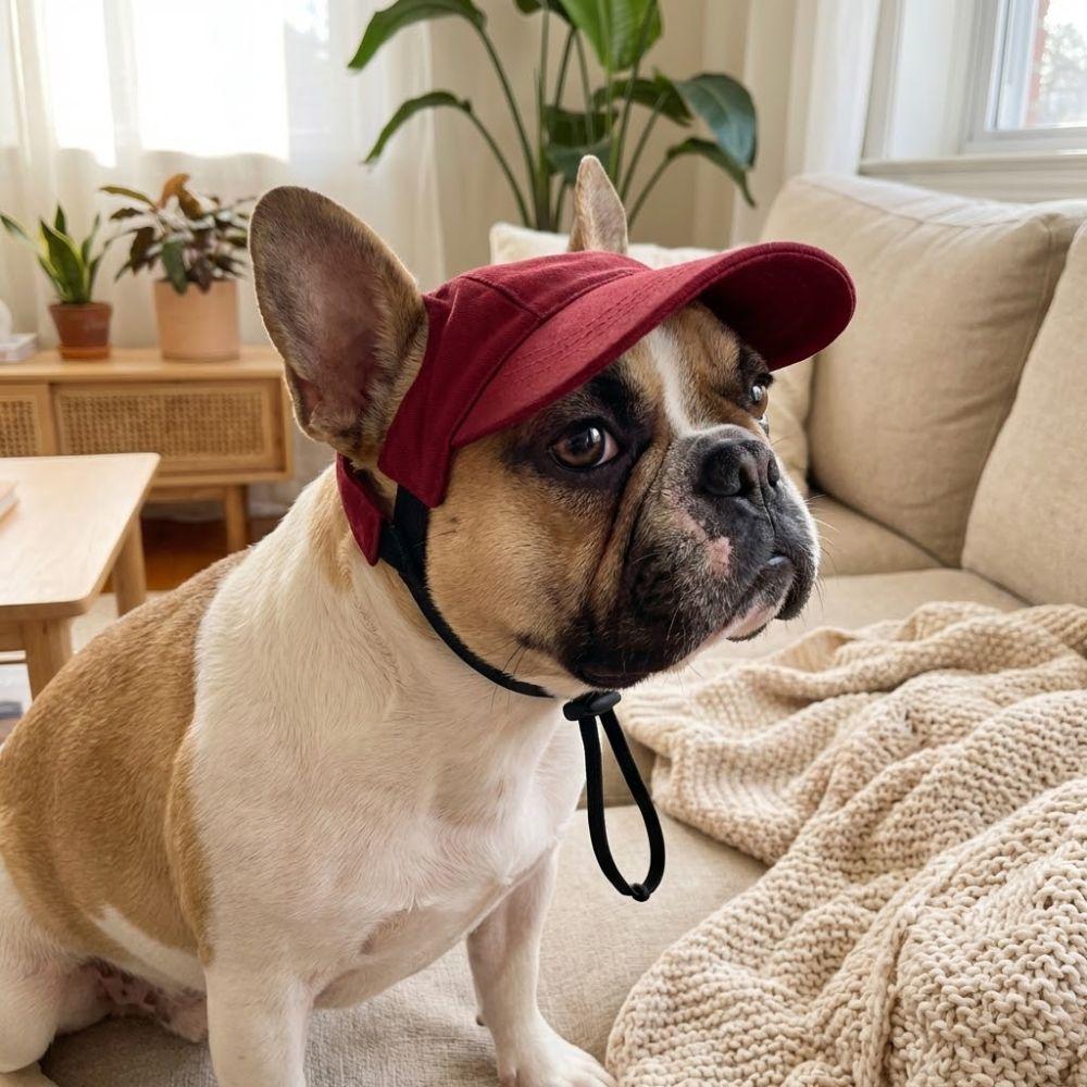 Sun Protection Dog Sun Hat with Ear Holes Pet Visor Hat Handsome Summer Cat Cap  Outdoor Sports