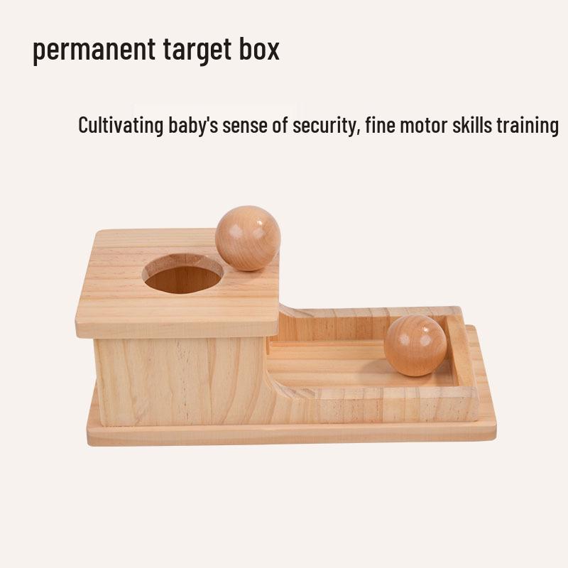 Montessori Wooden Building Blocks Box: Toddler Sensory Educational Toys