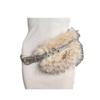 Spicy Girl Style Leather Fur Belt Rhinestone Plush Waist Belt Furry Waistband  Female/Girls