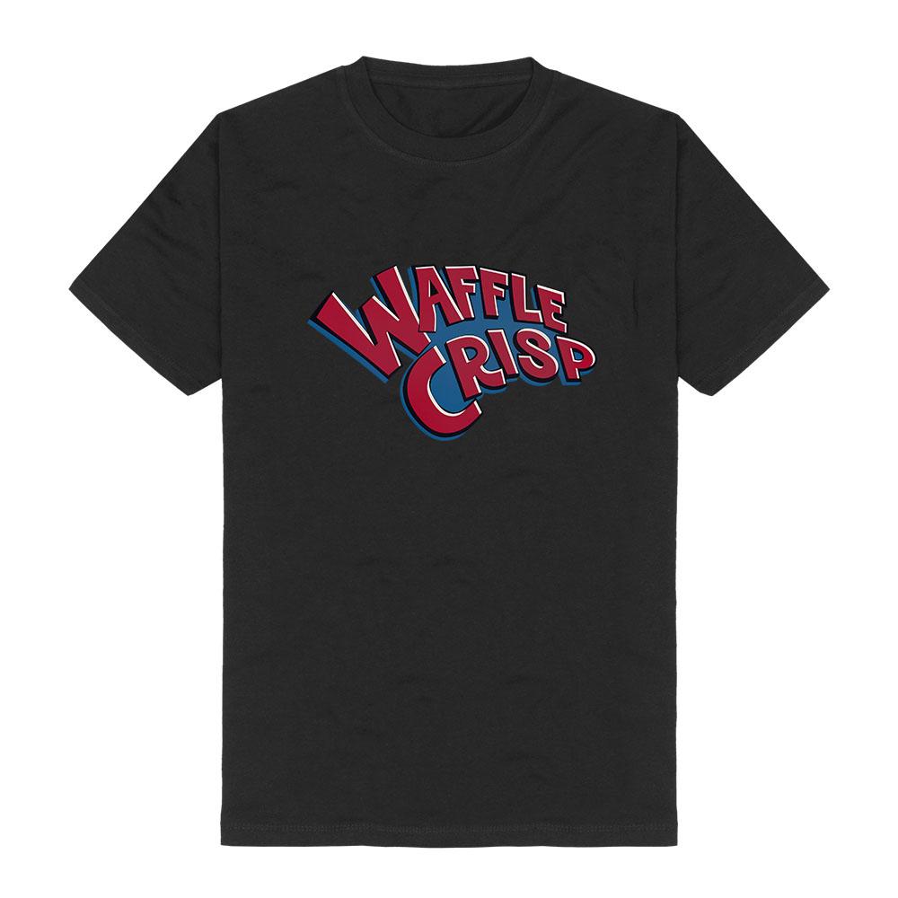 Neagley Waffel Knusprig T-Shirt Unisex Kurzarm T-Shirt Lässig Rundhals Baumwolle Oberteile Vintage Streetwear Shirt Grafikdruck Merch XL schwarz