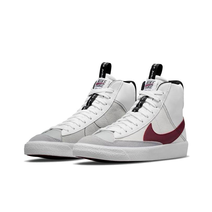 Neuer Nike Blazer Mid 77 SE GS Weiß Rush Maroon DH8640-101