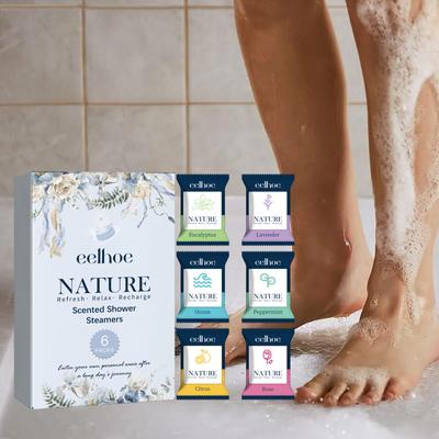 Rose Scented Shower Tablet Aromatherapy Shower Tablet for Deep Body Cleansing