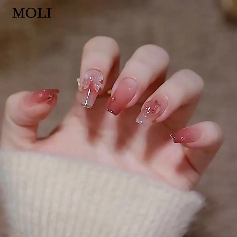 

24PC Накладные ногти Наклейки на ногти Нажмите на полное покрытие Накладные ногти