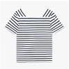SainT JameS Women S ShorT Sleeve T ShirT Plenef STripe 8952 Neige Marine