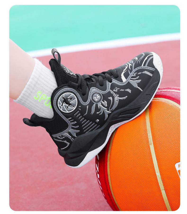 Kobe Boys Waterproof Leather Basketball Shoes 2025: Youth Autumn/Winter Sports & Training Sneakers