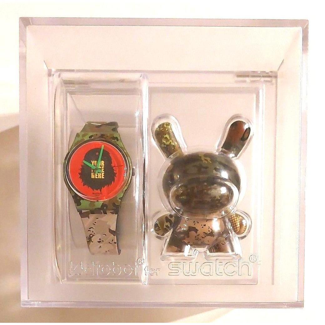 Б/у swatch Kidrobot Kidrobot коллаборация 2011 с фигуркой новый неиспользованный редкий