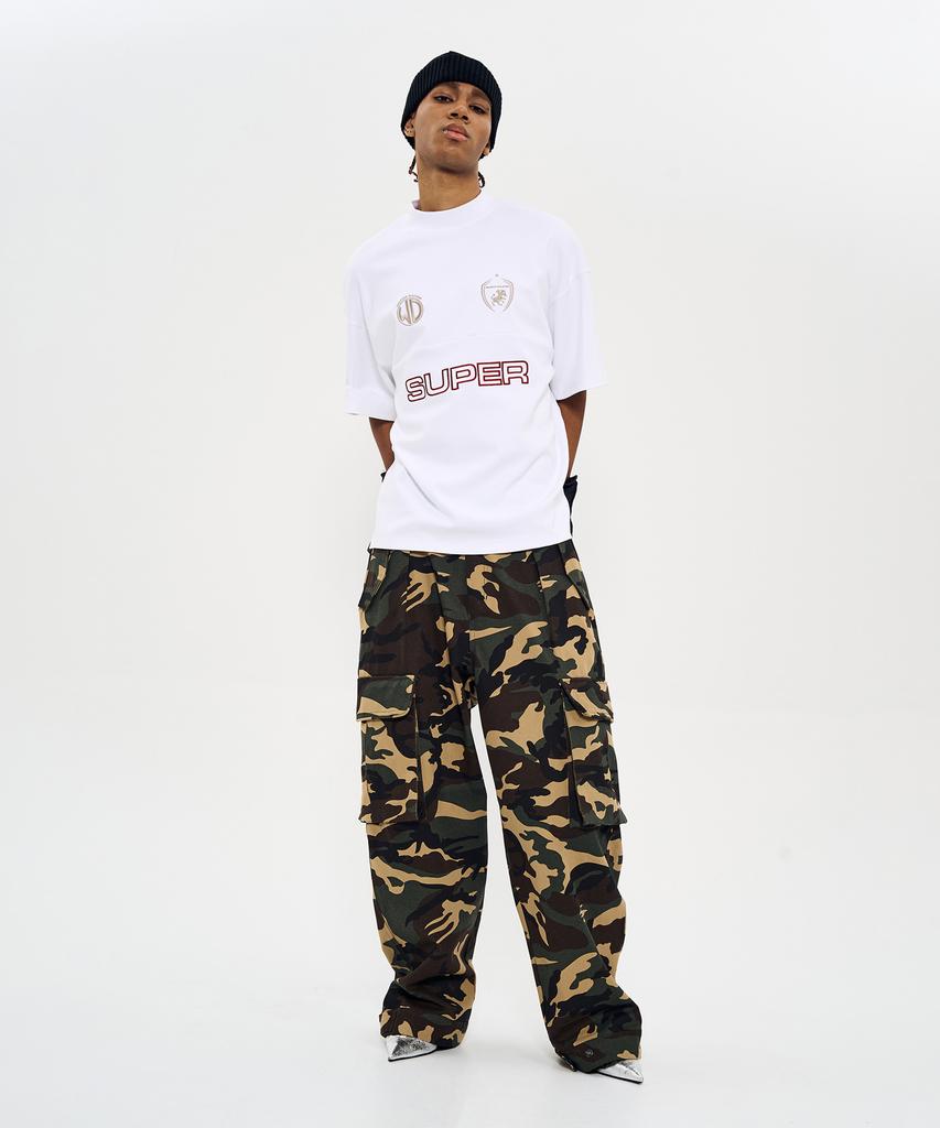 Woldeudillema Set-Up Military Pocket Cargo Pants (Camo)
