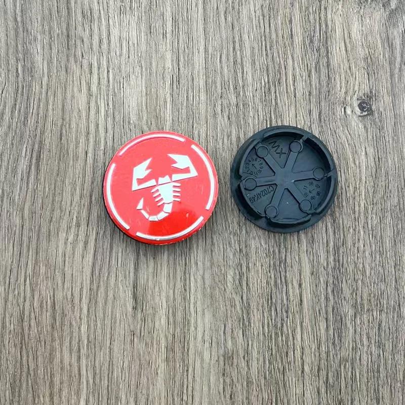 4pcs 50mm Abarth 500 Wheel Center Hub Caps Car Rims Dust Proof Cover Emblem Badge for Fiat Palio Stilo Bravo Perla Puntosiena