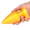 Altın suni çam kozalağı Butt Plug Mastürbasyon Sopa Arka Bahçe Butt Plug Seks Oyuncakları Arka Bahçe Büyük Popo Fiş