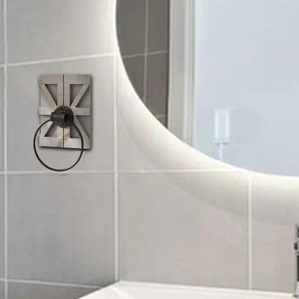 Towel Wall Mount Decorative Retro Accessories Bar Easy Installation for Kitchen Entrance
