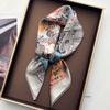 Dámský čtvercový šátek Imitace hedvábí Módní potisk Nákrčník Bandana Dámský šál Šátky Zavinovačka na hlavu Čelenka Kravaty