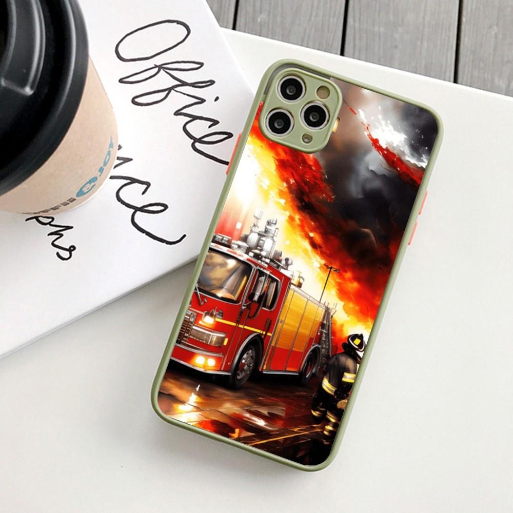 Firefighter Heroes Fireman Luxury Phone Case For IPhone 14 11 12 13 Mini Pro Max 8 7 Plus X XR XS MAX Translucent Matte Cover