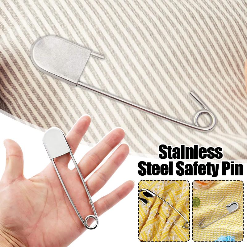 5PCS 304 Stainless Steel Oversized Safety Pin 12.7cm Large Size Brooch Pins DIY Sewing Tools Apparel Supplies Decor Accessories