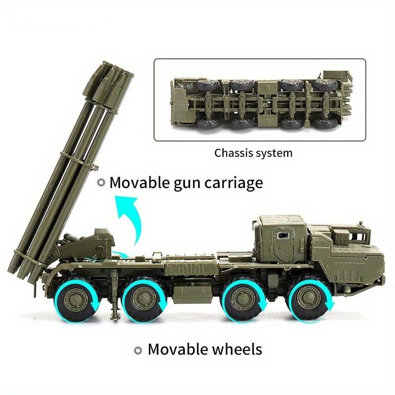 Military Assembly Model 1/72 Scale Tornado Long-Range Rocket Launcher Display for Adult Gift