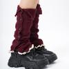 Lolita JK Knitted Leg Cover Harajuku Boots Cover Cute Long Tube Stockings  Girls