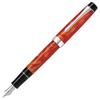 Pilot Custom Heritage SE Fountain Medium Nib Marble Orange with Black 14K Gold Pen, (M), Ink, FKVH3MRMAOM, Nib.