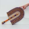 Seaweed Weaving Fan Nordic Hand Woven Africans Elements Fans Portable Sturdy Handheld Straw Fan For Party Wall Decoration
