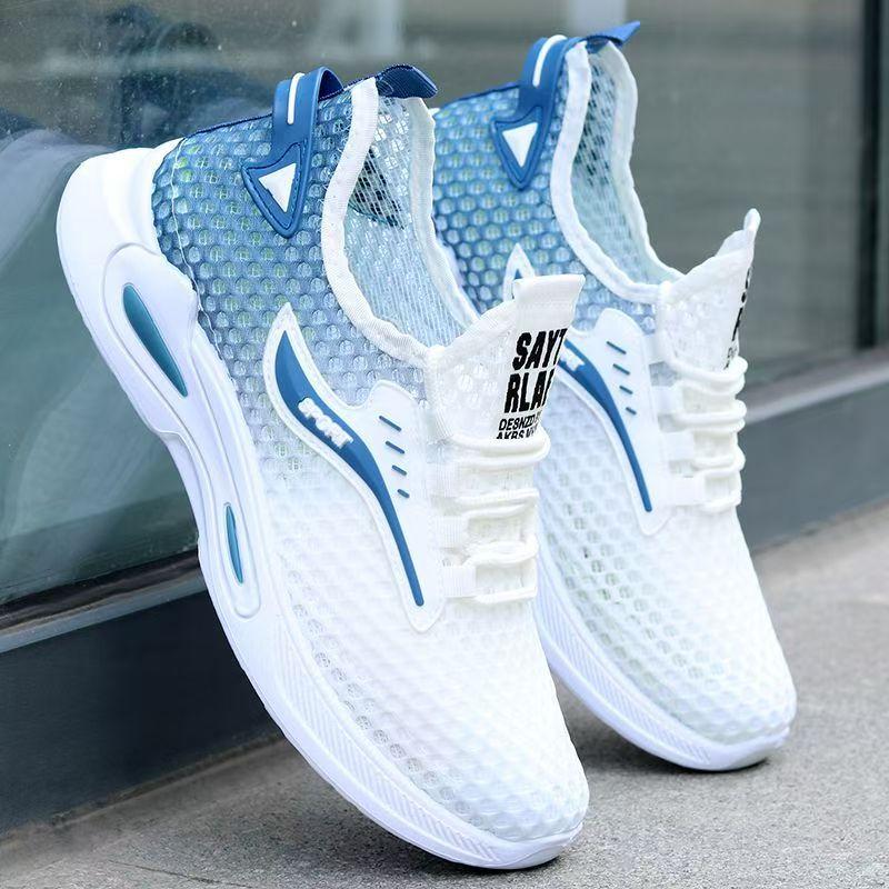 Summer ice silk mesh shoes casual running sports shoes trendy shoes student breathable shoes