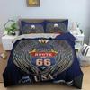 Number 66 Print Bedding Set Duvet Cover Sheet Printed Bed Set Pillowcase Bed Full Queen King Size Comforter Bedroom