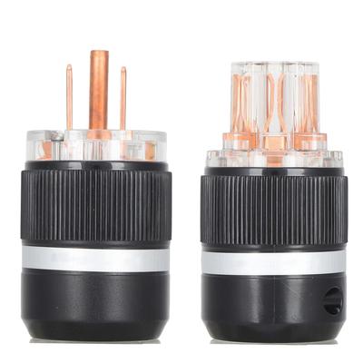 Monoso Pure Copper HighFidelity AC Power Plug for O Power Cable (M101F101(MaleFemale