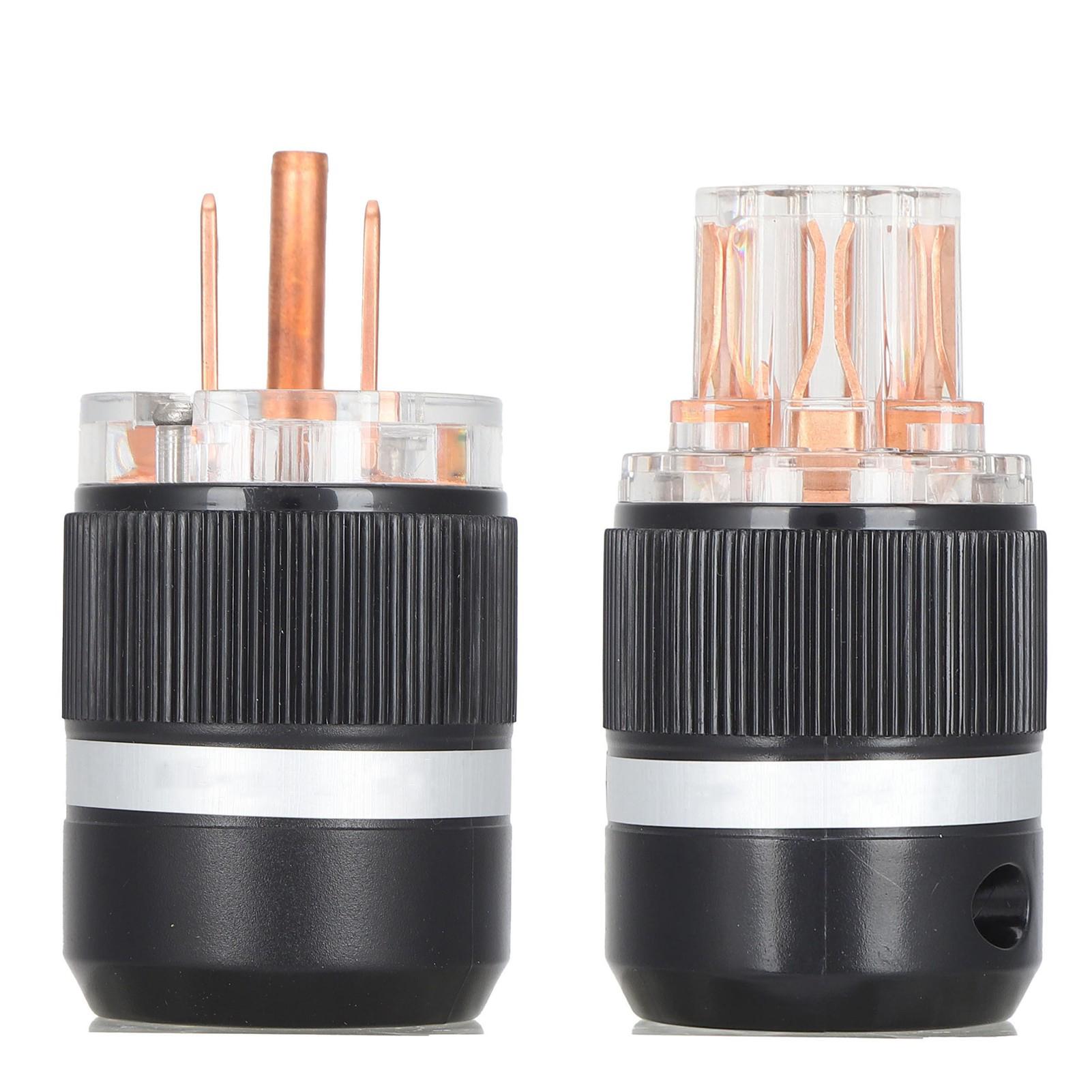 

Monoso Pure Copper HighFidelity AC Power Plug for o Power Cable (M101F101(MaleFemale