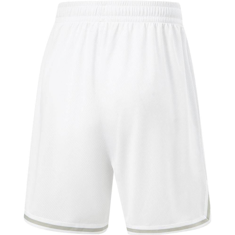 Li Ning Cba Series Pullover Round Neck Sleeveless Top Mid Waist Quick Dry Letter Shorts Casual Sports Set Men sets Standard-White AATU011-5