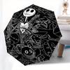 1pc Nightmare Before Christmas Characters Themed Automatic Opening and Closing Umbrella - Suitable for All Occasion Gift-d0807058