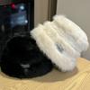 New Style Hat for Women  Plush Ear Protection Warm Autumn and Winter Small Face Outdoor Windproof and Cold Resistant Baotou Hat for Women Trendy