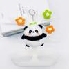 Cute 11cm Panda Plush Plaything Compact Pendant Stuffed Animals Soft Doll Fluffy Bag Pendants children Birthday Present Keychain