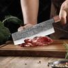 WXCOO High Carbon Steel Chef Knife Japanese Professional Kiritsuke Kitchen Knives Sharp Meat Cleaver Handmade Butcher Knife