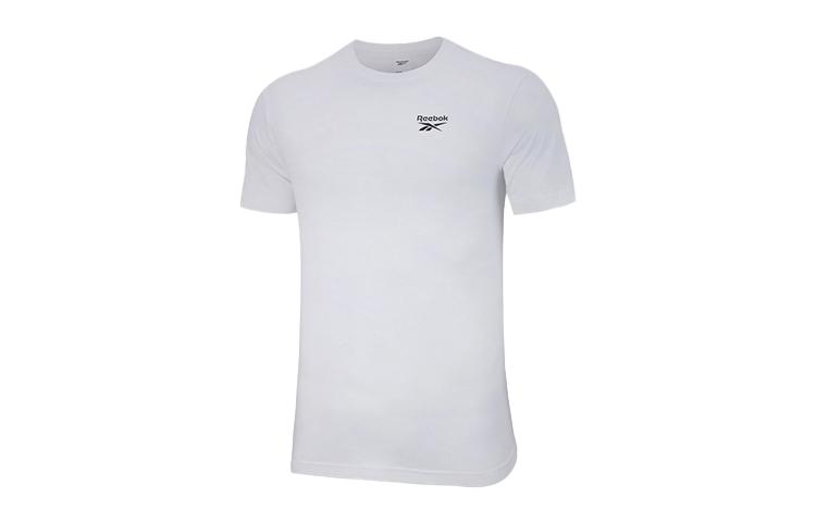 Reebok T Shirts Unisex White Crew Neck Moderate Straight Fit GR8486 L