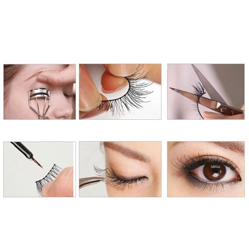 New 10Pairs Natural Fashion Eyelashes Eye Makeup Handmade Long False Lashes Sparse