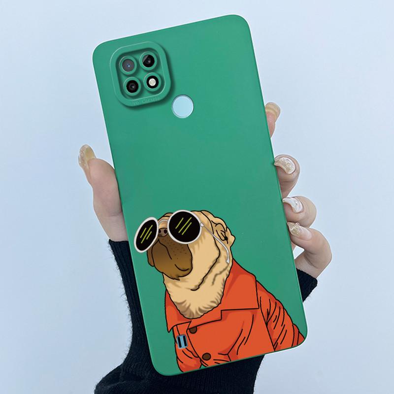 For Realme C21 RMX3201 / C21Y RMX3261 RMX3263 C25Y Phone Case Coque Soft Silicone Sweet Painted Girls Lovely Printed Back Cover