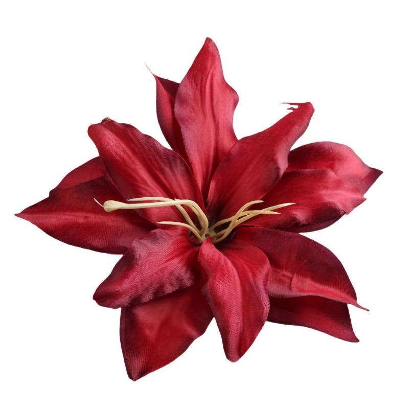 

10pcs Articial flower Lily Heads Silk Flower White Flower Wall Wedding Decoration