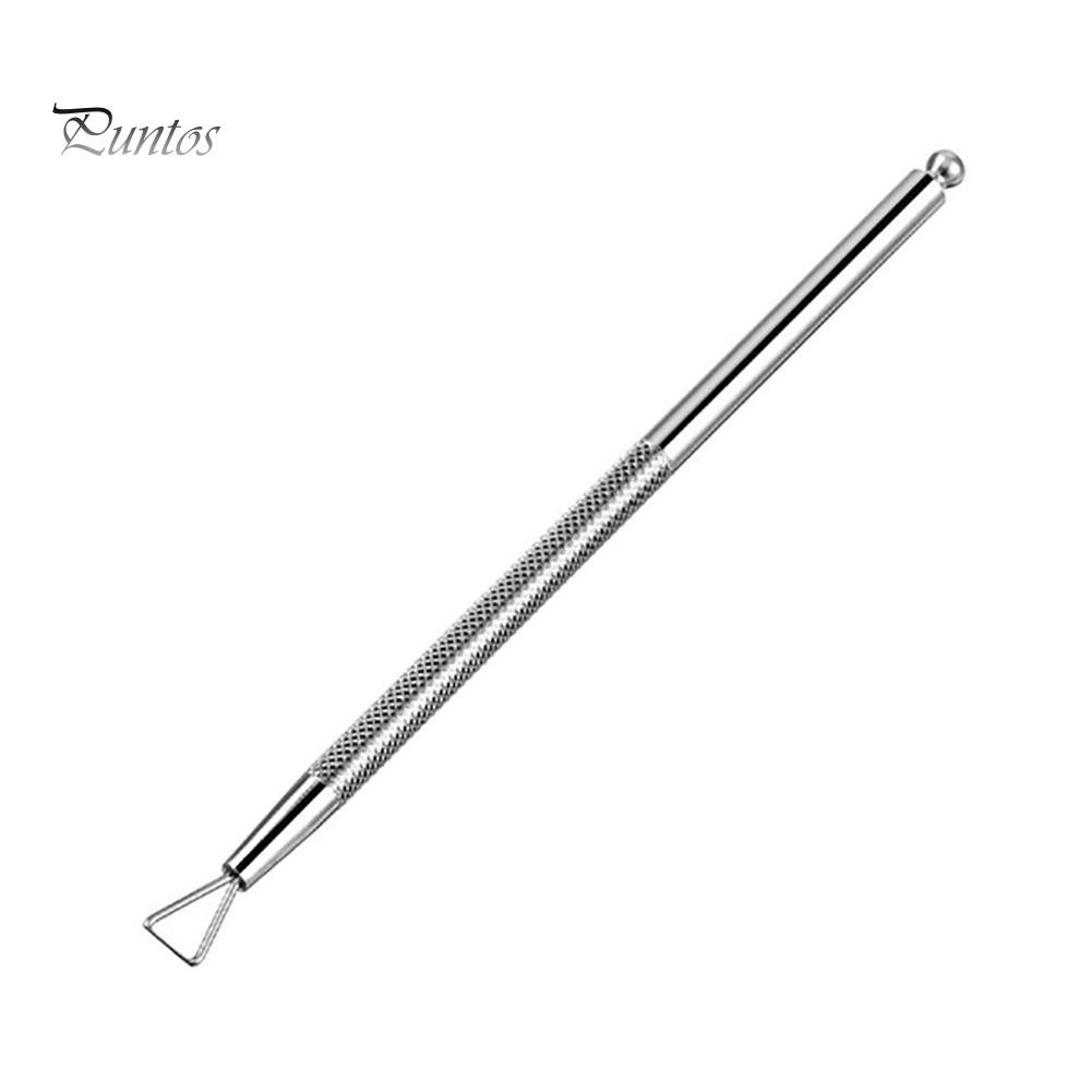 Puntos Nail Art Manicure Tool Čistič tyčinek na odstranění UV gelu z nerezové oceli