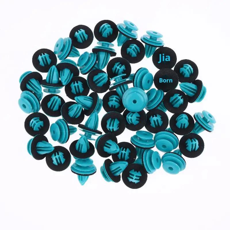 20/30/50Pcs Car Interior Accessories Auto Vehicle Retainer Fastener Rivet Green Nylon Retaining Clip For Bumper Door Buckle