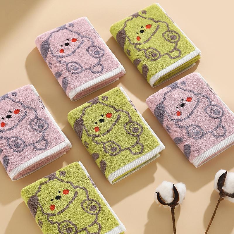 1 STK Håndkle Barnebomull A-klasse bomullsbomullshåndkle fortykket Absorberende Husholdningshåndkle Vask Ansiktshåndkle Absorberende håndklær til flerbruksbruk