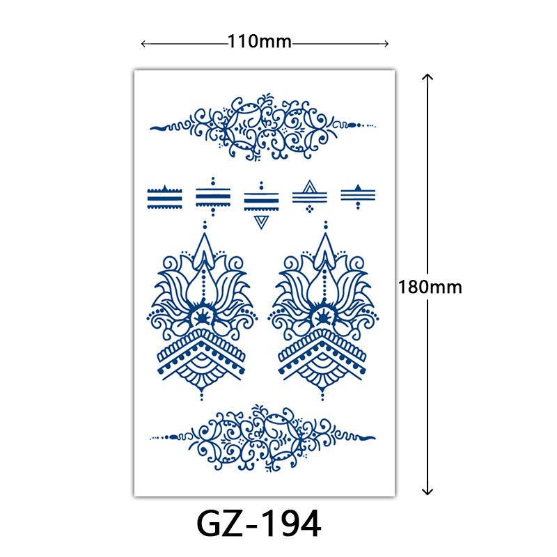Herbal Semi-Permanent Tattoo Sticker, Animal English Totem Tattoo Sticker, Sweat-Proof Waterproof Tattoo