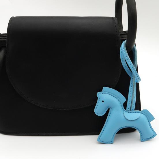 Car Ornament Faux Leather Horse Charm Small Dainty Keychain Car Interiors Purse Backpack Accessories